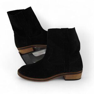 Caralone Atelier Suede Ankle Booties Women’s 9/40 Soft Classic Black